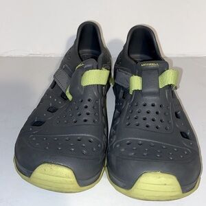 Merrell Kids Rubber Hydro 2.0 Grey Green Sneaker Sandal Shoes